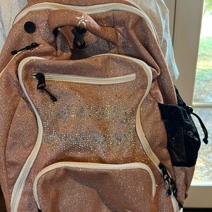 Rose Gold Rebel Athletic backpack